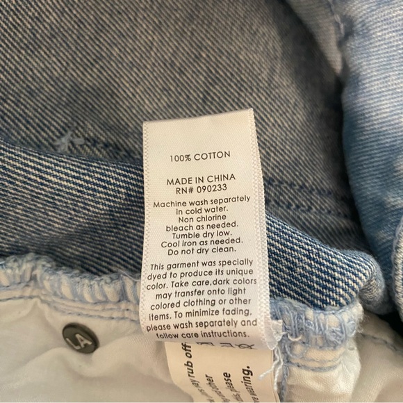 Pacsun Skirt Women’s 25 Blue Two Tone Denim Mini Frayed Boho Hippie Y2K - Picture 4 of 7